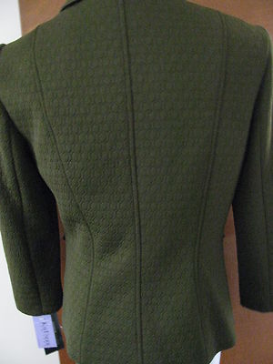 New w/tags Kay Unger Women's Green Lined Blazer Size 10