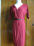 Max Studio women's raspberry viscose dress size medium new