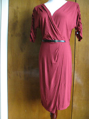 Max Studio women's raspberry viscose dress size medium new
