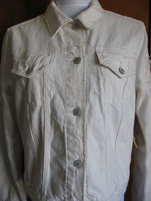 Denim &Supply women cream jean jacket New