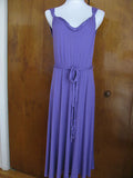 Elie Tahari  Janice women's purple rayon dress Large 