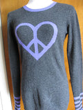 Quotation women's pepper pansy cashmere sweater size medium New