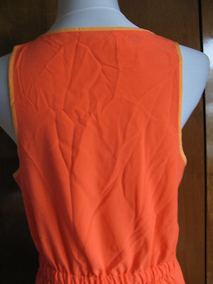 Gap women’s orange lined summer dress size Medium NWT
