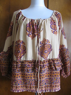Denim & Supply women’s cotton viscose colored top Large 