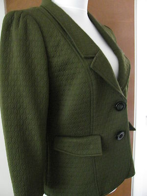 New w/tags Kay Unger Women's Green Lined Blazer Size 10