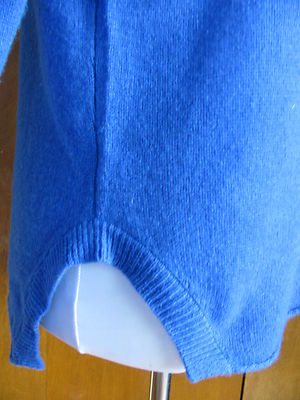 Line Women's Balnt Blue Cashmere Sweater Size Medium NWT