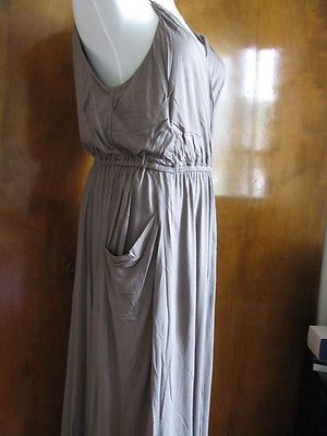 Theory  Athner Nest Women's Summer Pocketed Maxi Dress Large 