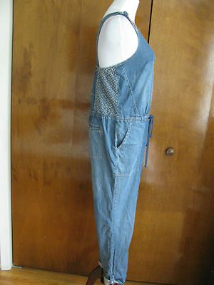 Anthropologie Holding Horses Denim Jumper Jumpsuit 8 